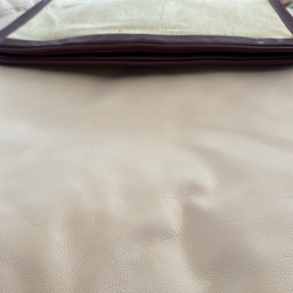 Lou Taylor Brown & Tan Cloth Large Clutch - Picture 3 of 5
